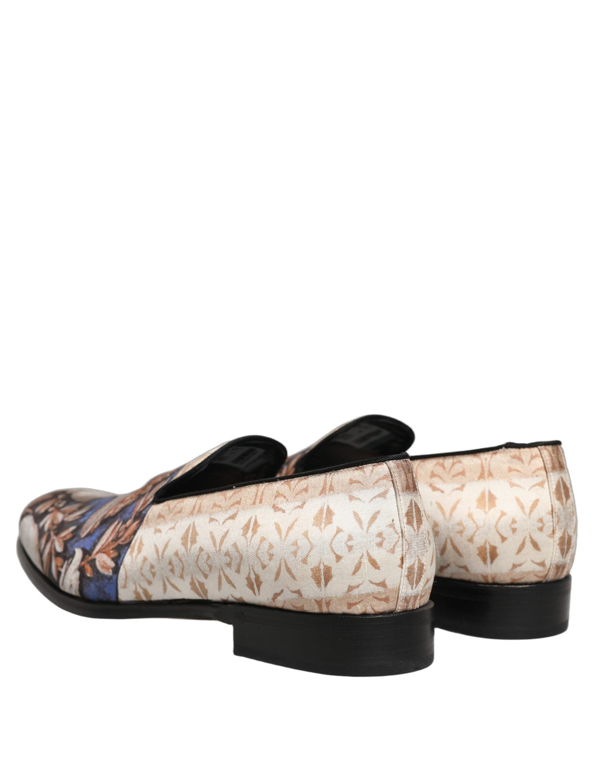 Dolce & Gabbana Multicolor Fruit Print Velvet Loafers