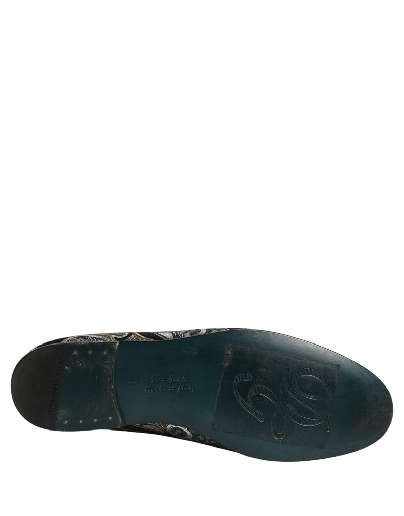 Dolce & Gabbana Multicolor Paisley Brocade Men’s Loafers