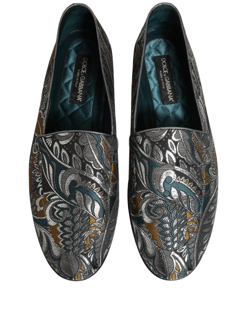 Dolce & Gabbana Multicolor Paisley Brocade Men’s Loafers