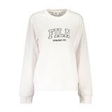 Fila White Cotton Women's Sweatshirt - Trendy Comfort