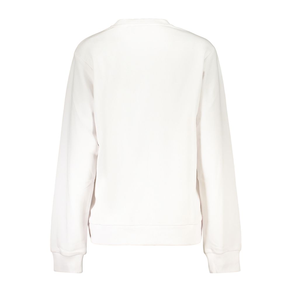 Fila White Cotton Women's Sweatshirt - Trendy Comfort
