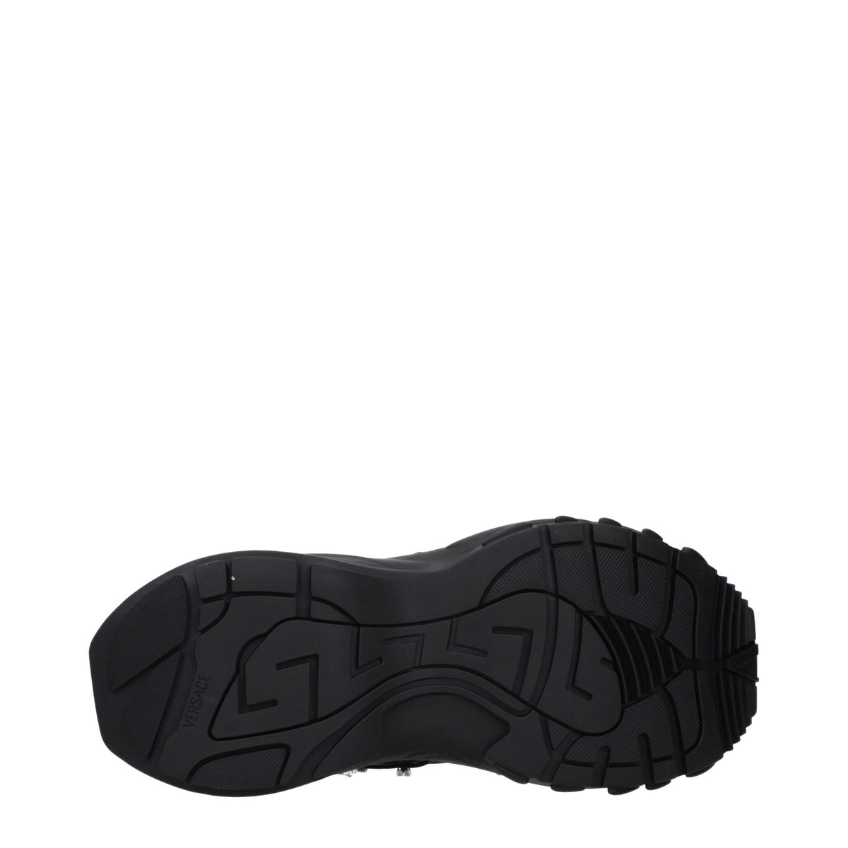 Versace Black Fabric Chunky Sneakers for Men