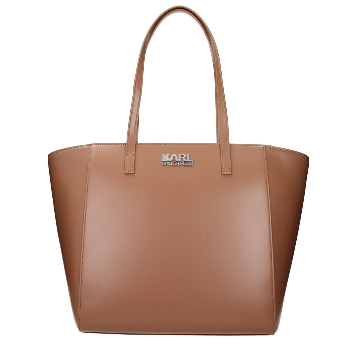 Sac à épaule en polyéthylène marron Karl Lagerfeld