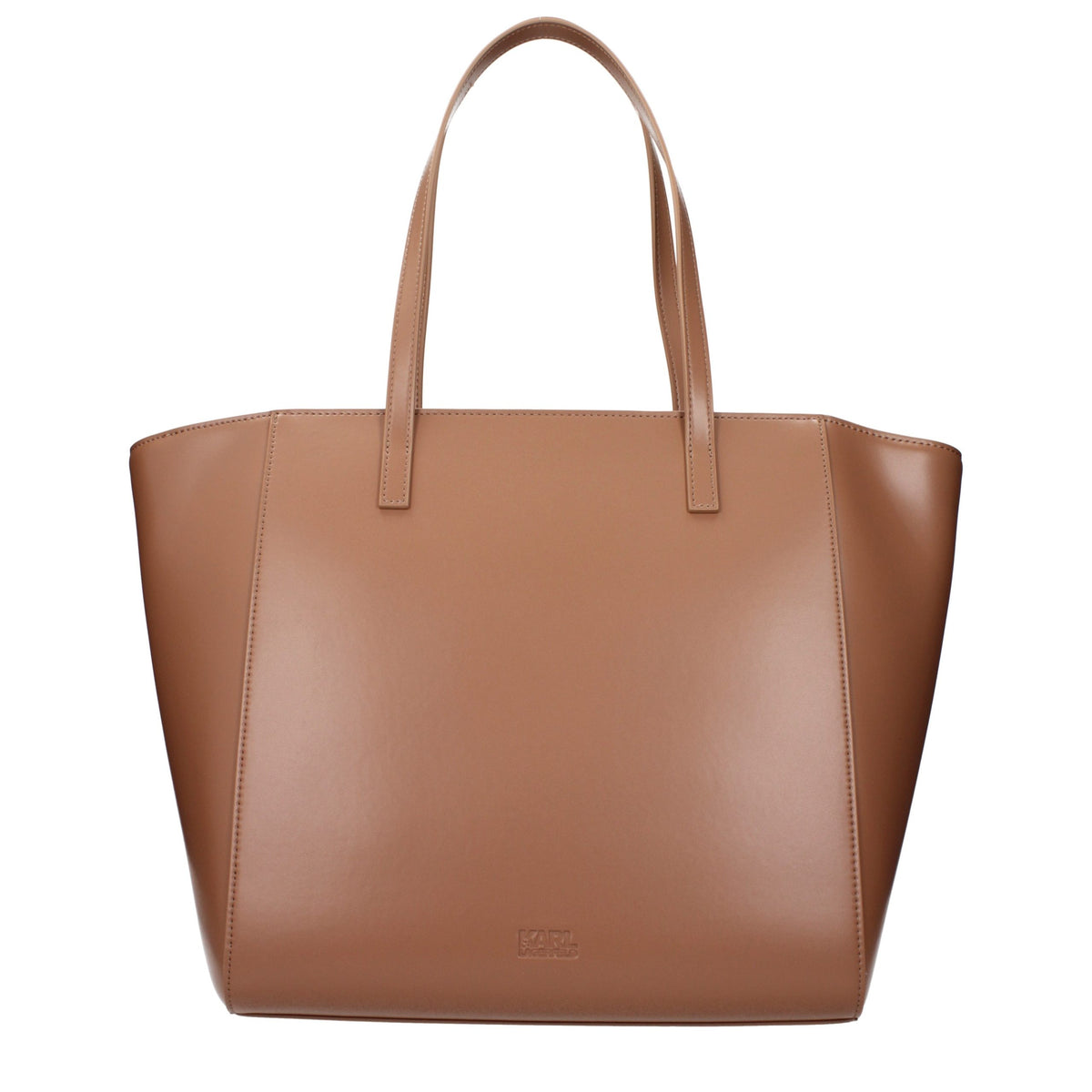 Sac à épaule en polyéthylène marron Karl Lagerfeld