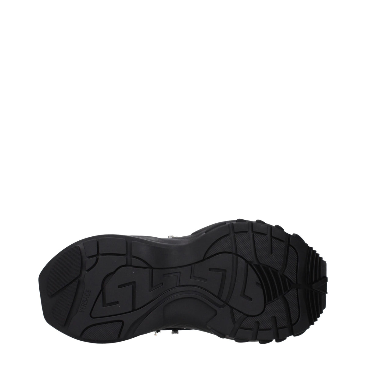 Versace Black Fabric Chunky Sneakers for Women
