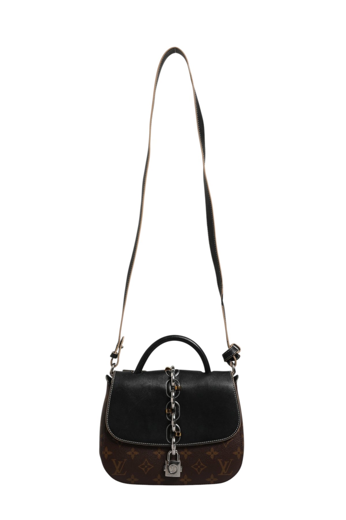 Louis Vuitton Calfskin Monogram Chain It Bag PM Noir