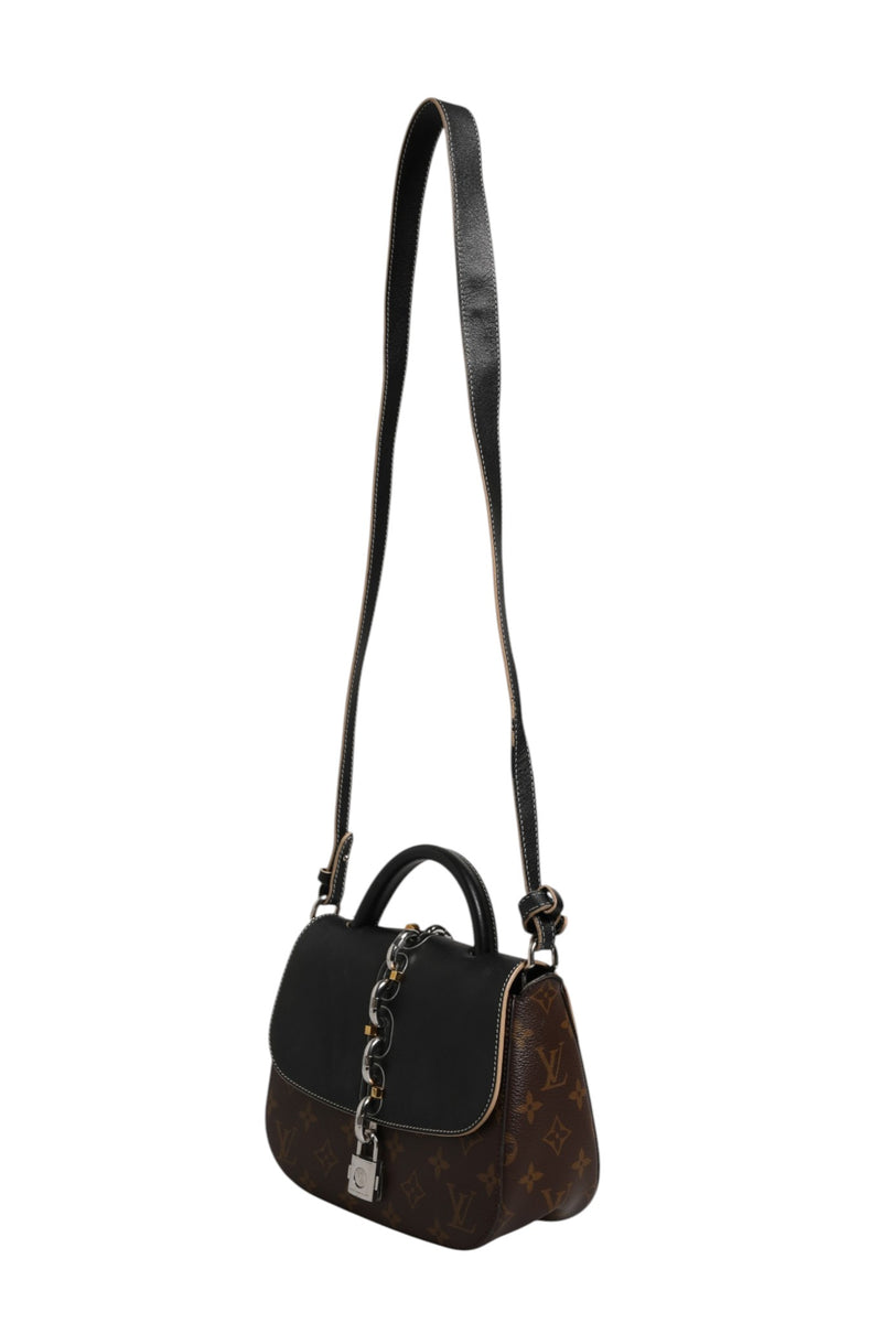 Louis Vuitton Calfskin Monogram Chain It Bag PM Black