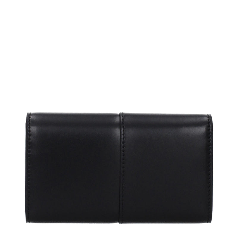 Karl Lagerfeld Black Polyurethane Wallet for Women