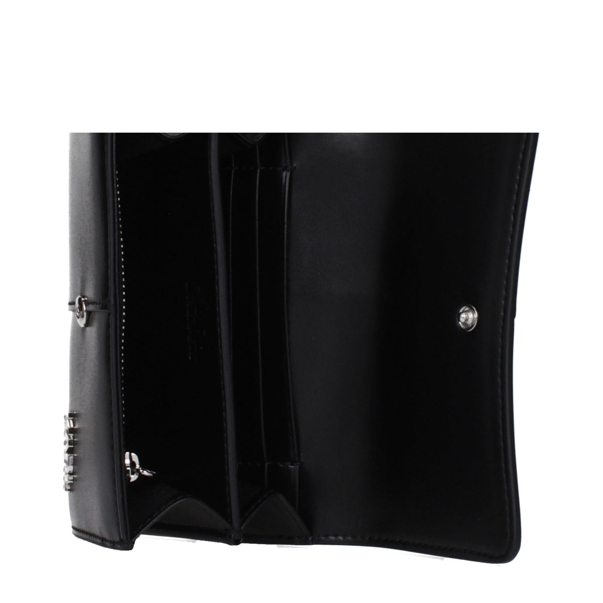 Karl Lagerfeld Black Polyurethane Wallet for Women