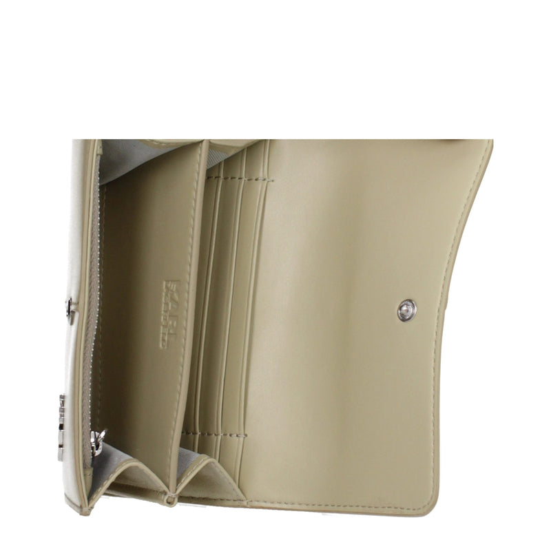 Karl Lagerfeld Green Polyurethane Wallet