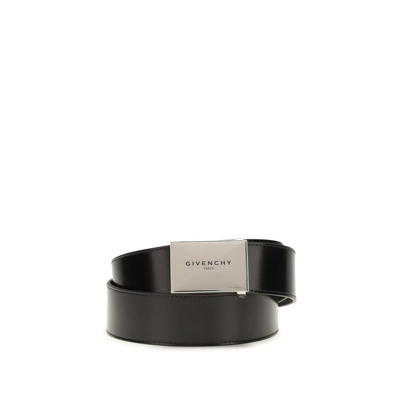 Givenchy Black Calf Leather Bos Taurus Regular Belt