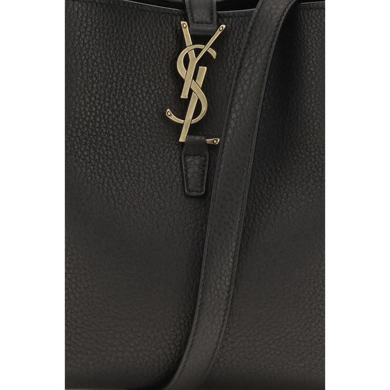 Saint Laurent Black Calf Leather Bos Taurus Shoulder Bag