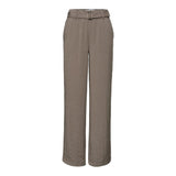 Street One Beige Viscose Casual Pants - Modern Wide Leg Design