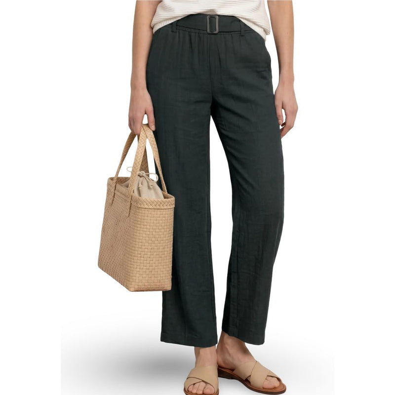 Street One Black Viscose Wide Leg Casual Pants