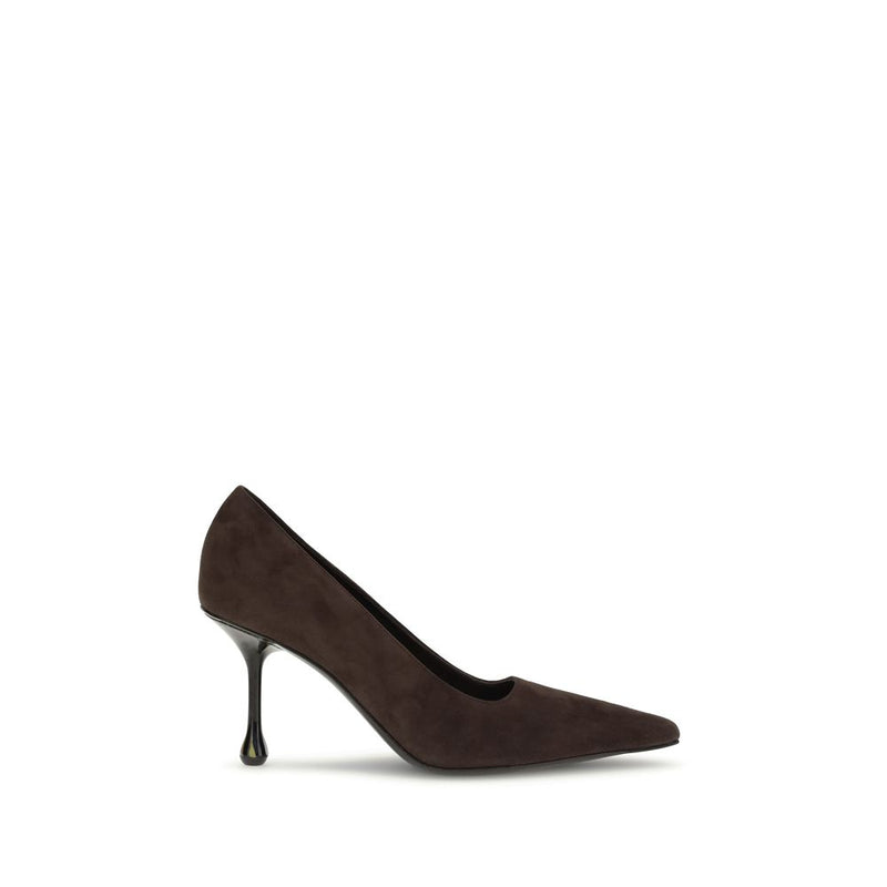 Jimmy Choo Ixia Brown Goatskin High Heel Pumps