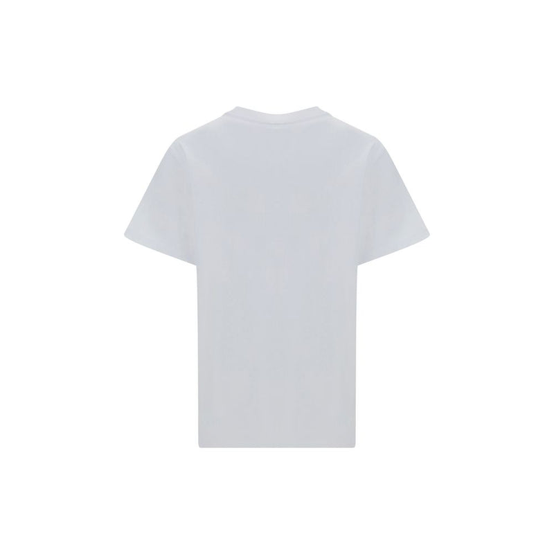 Ganni White Cotton Cherry Relaxed T-Shirt