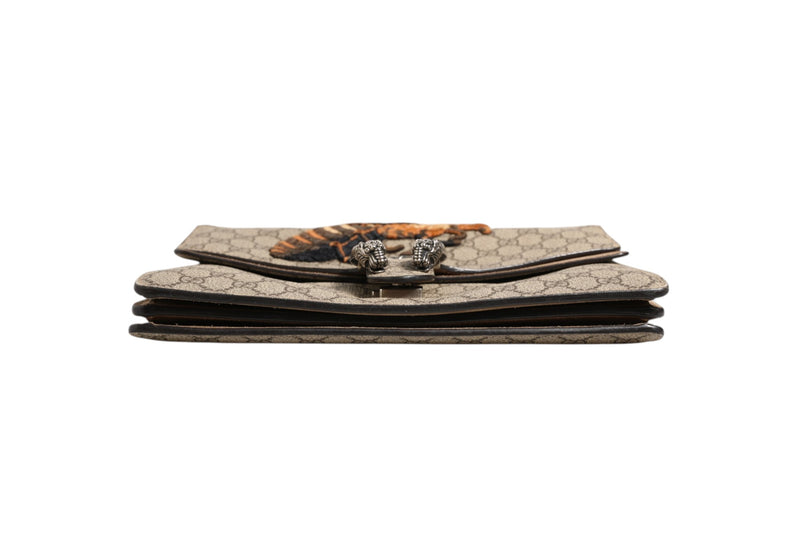 Gucci Supreme Monogram Bee Embroidered Shoulder Bag