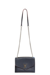 Louis Vuitton Mylockme Leather Chain Shoulder Bag - Navy Blue