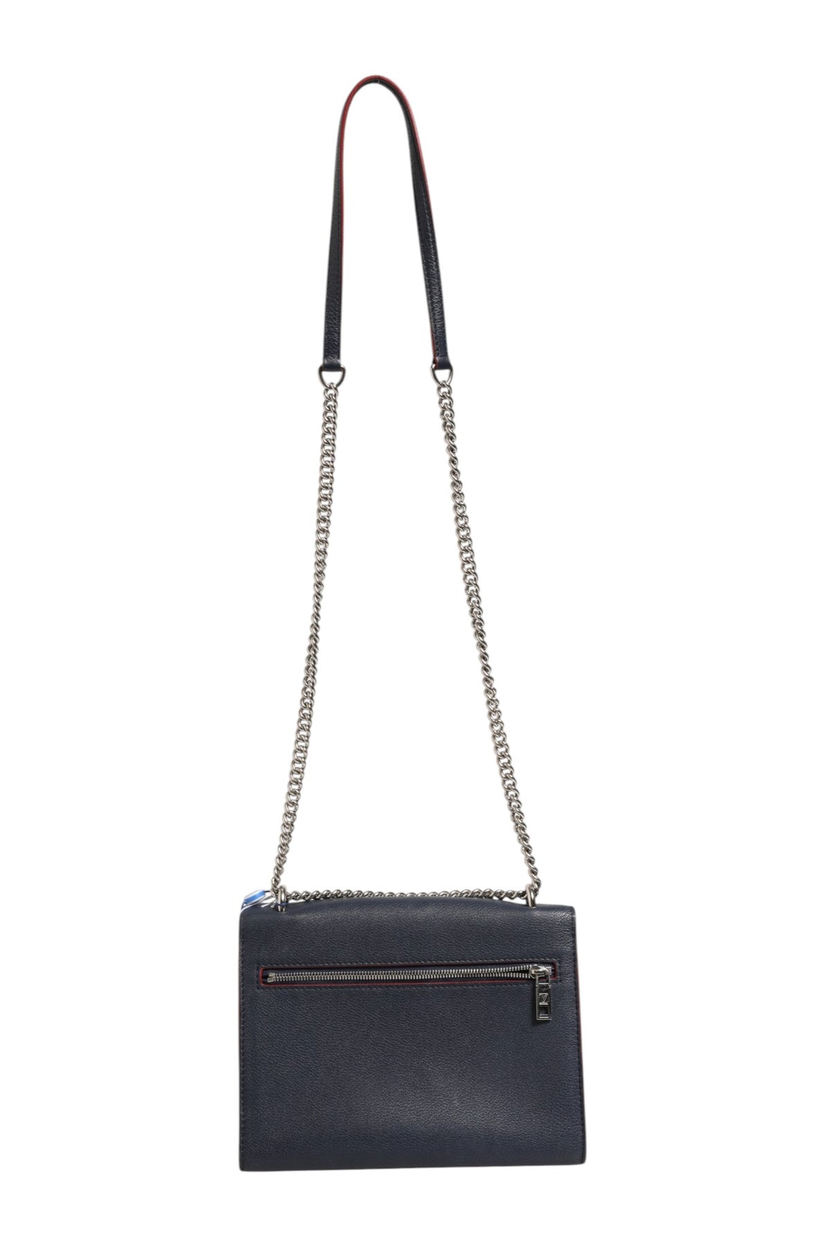 Louis Vuitton Mylockme Leather Chain Shoulder Bag - Navy Blue