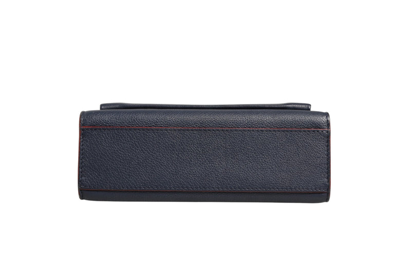 Louis Vuitton Mylockme Leather Chain Shoulder Bag - Navy Blue