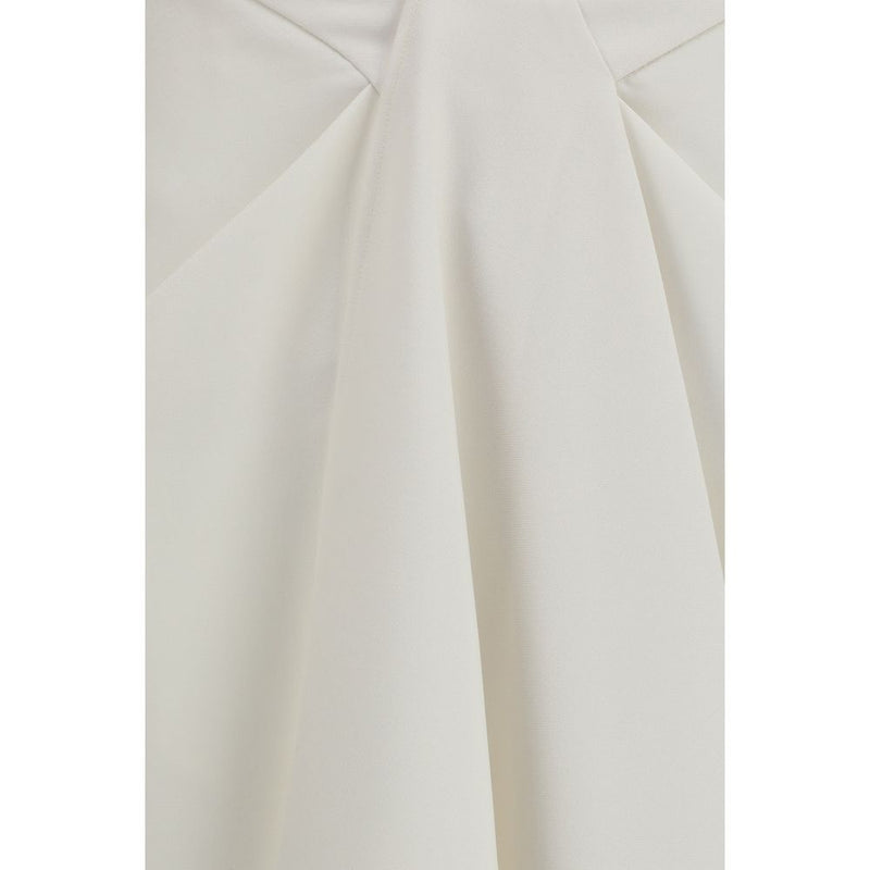 Givenchy White Wool Oves Aries Long Skirt