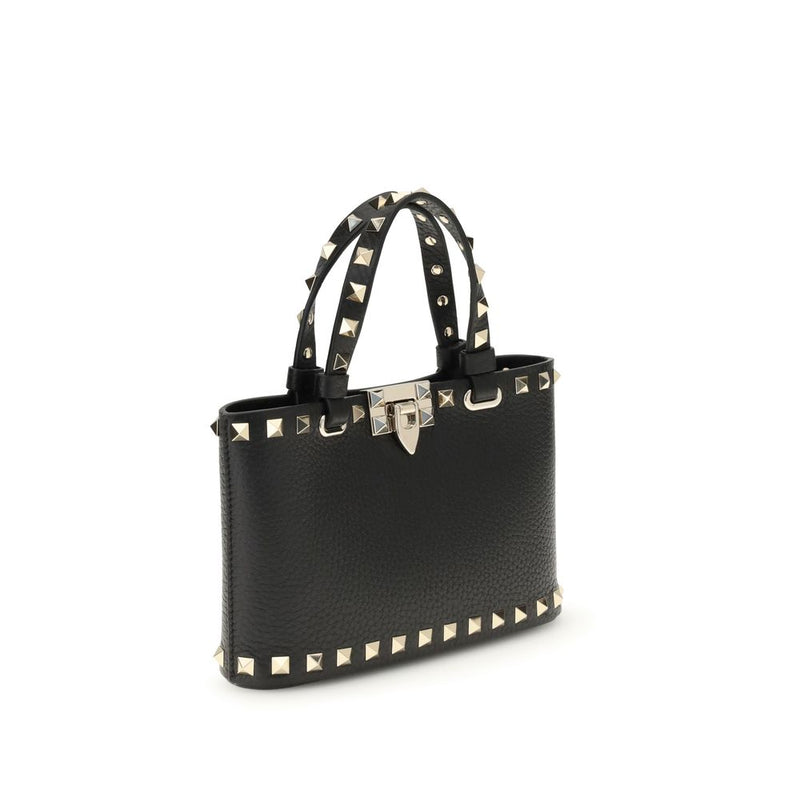 Valentino Garavani Black Calf Leather Bos Taurus Shoulder Bag