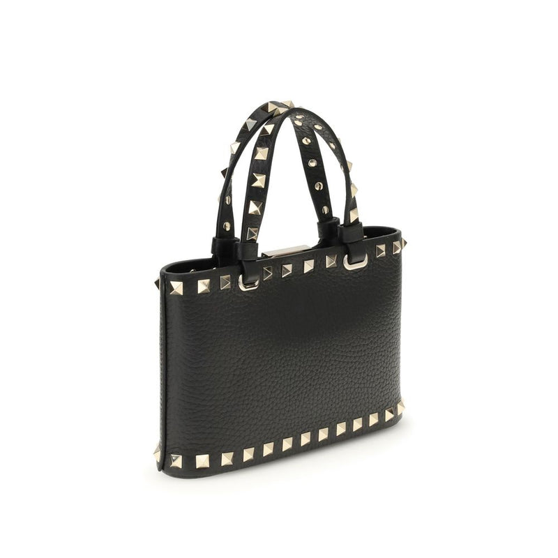 Valentino Garavani Black Calf Leather Bos Taurus Shoulder Bag