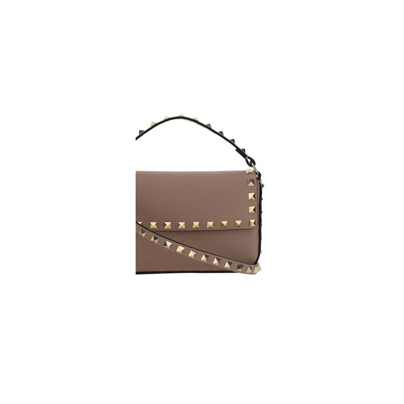 Valentino Garavani Pink Calf Leather Bos Taurus Shoulder Bag