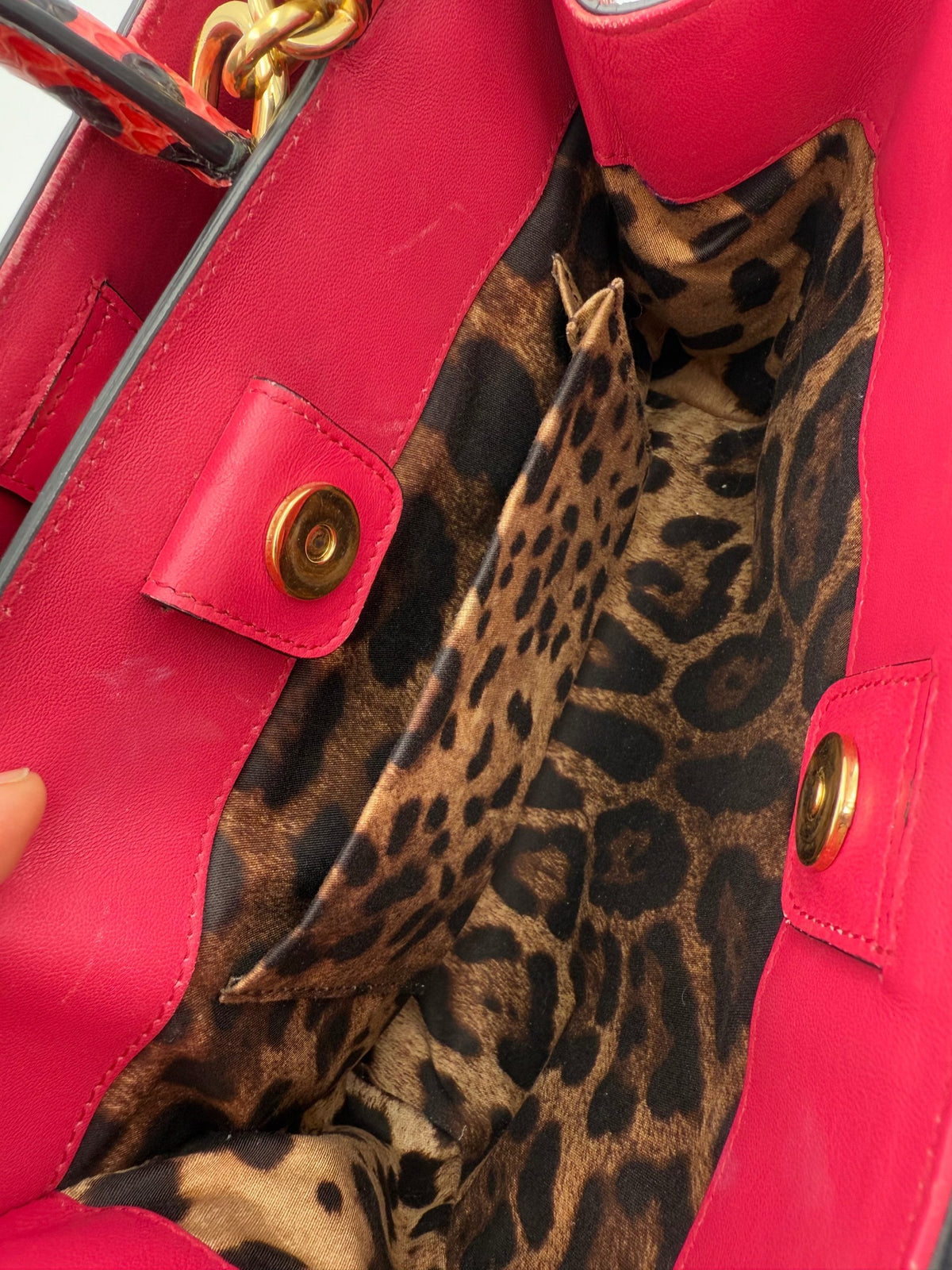 Dolce & Gabbana Sicily Reptile Skin Handbag