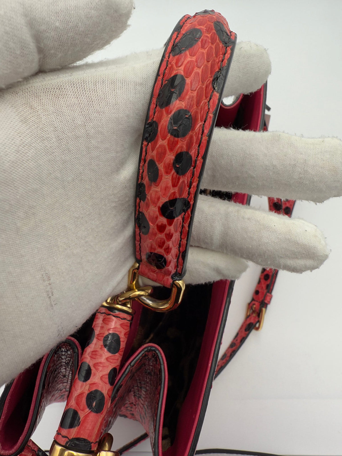 Dolce & Gabbana Sicily Reptile Skin Handbag