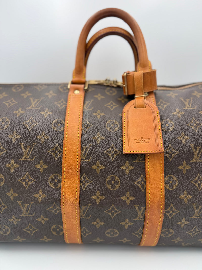 Louis Vuitton KEEPALL 45 Monogram Handbag - Iconic Luxury