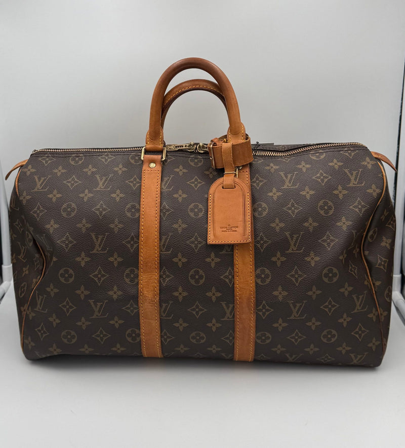 Louis Vuitton KEEPALL 45 Monogram Handbag - Iconic Luxury
