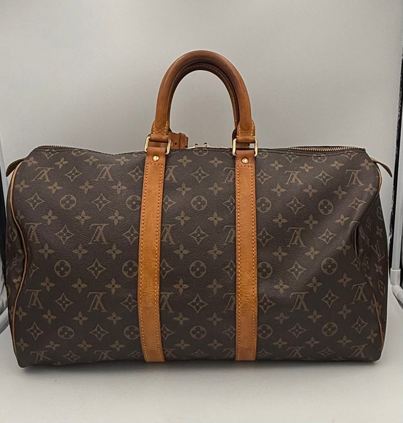 Louis Vuitton KEEPALL 45 Monogram Handbag - Iconic Luxury