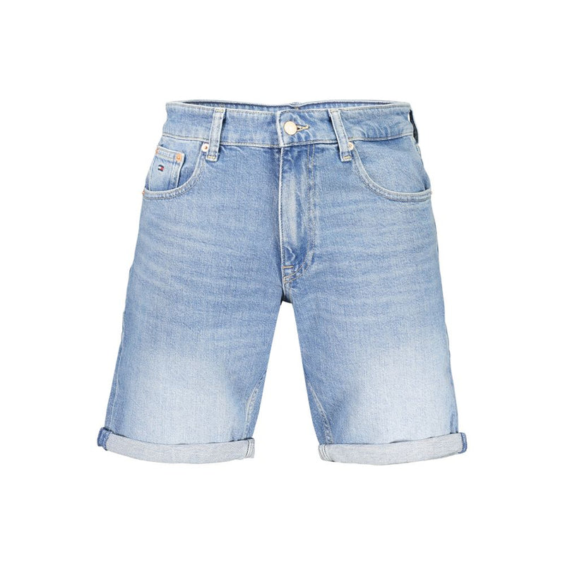 Tommy Hilfiger Azzurro Cotton Men's Shorts - Light Blue