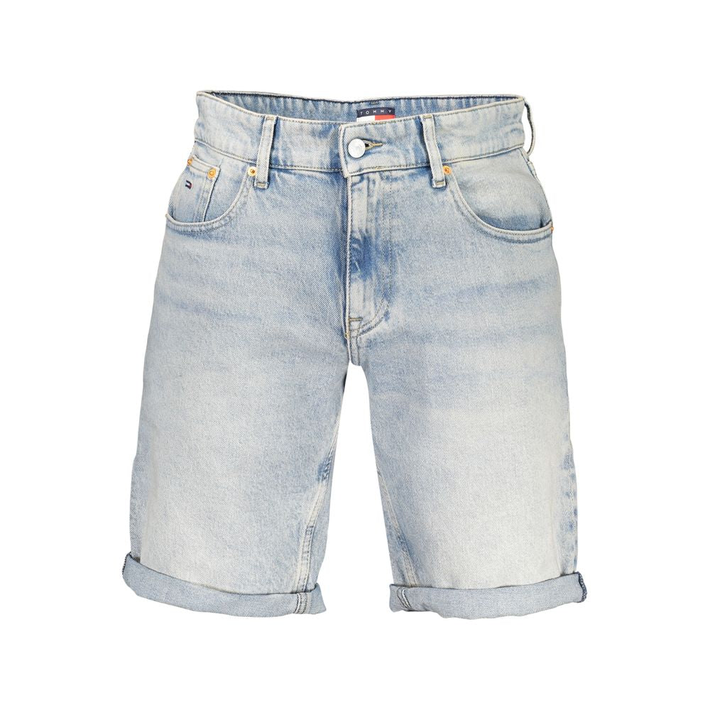 Tommy Hilfiger Azzurro Cotton Men's Shorts - Light Blue