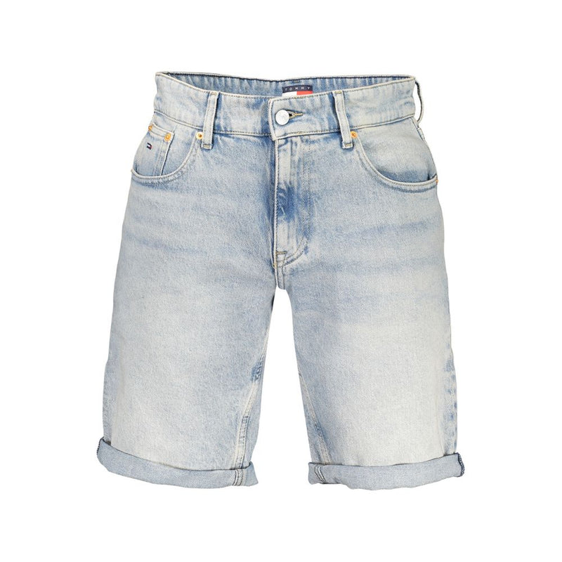 Tommy Hilfiger Azzurro Cotton Men's Shorts - Light Blue