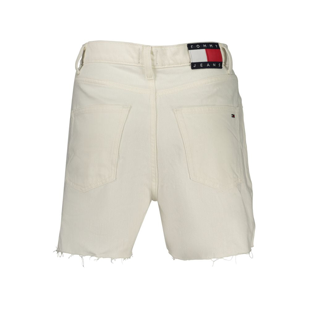 Tommy Hilfiger White Cotton Women Shorts - Chic & Sustainable