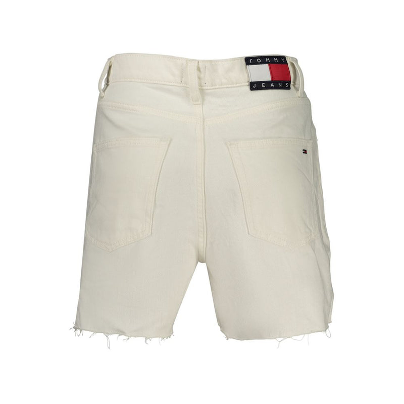 Tommy Hilfiger White Cotton Women Shorts - Chic & Sustainable