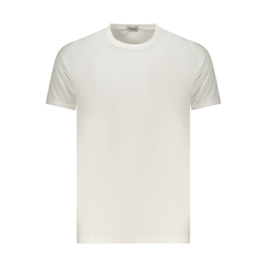 Coveri Moving White Cotton Men's T-Shirt - Stylish & Comfortable