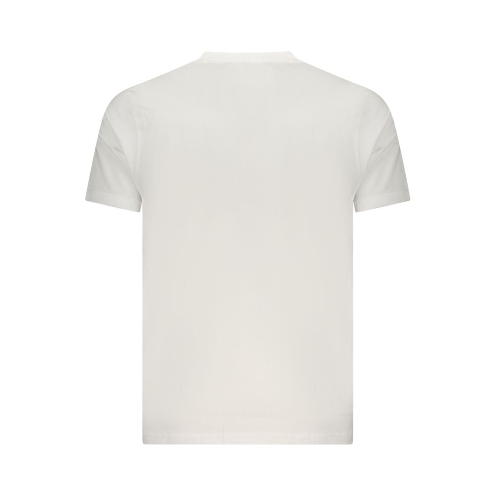 Coveri Moving White Cotton Men's T-Shirt - Stylish & Comfortable