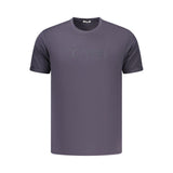Coveri Moving Blue Cotton Men's T-Shirt - Stylish & Comfortable