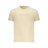 Coveri Moving Beige Cotton Men's T-Shirt