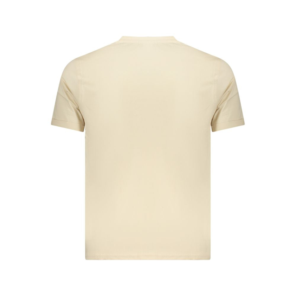Coveri Moving Beige Cotton Men's T-Shirt