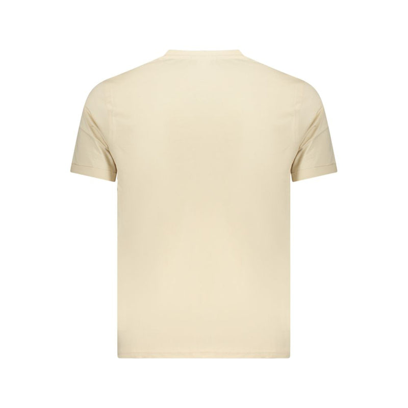 Coveri Moving Beige Cotton Men's T-Shirt