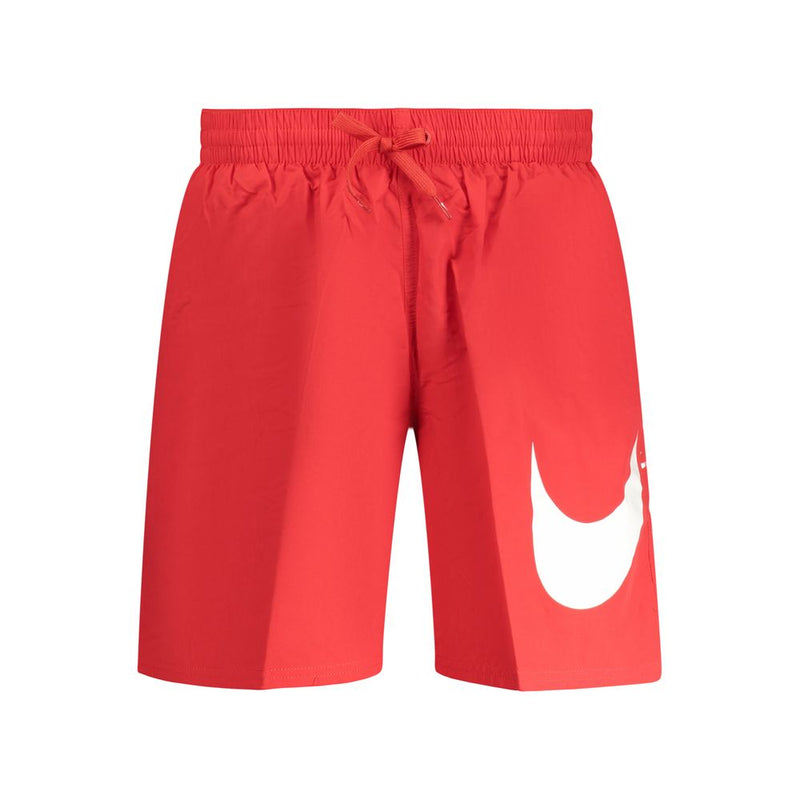 Nike Rosso Poliestere Uomo Swim Boxer - Shorts de Bain Rouge