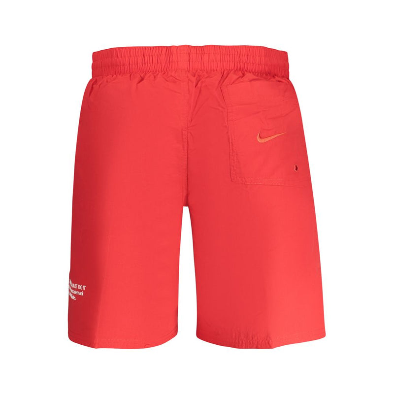Nike Rosso Poliestere Uomo Swim Boxer - Shorts de Bain Rouge