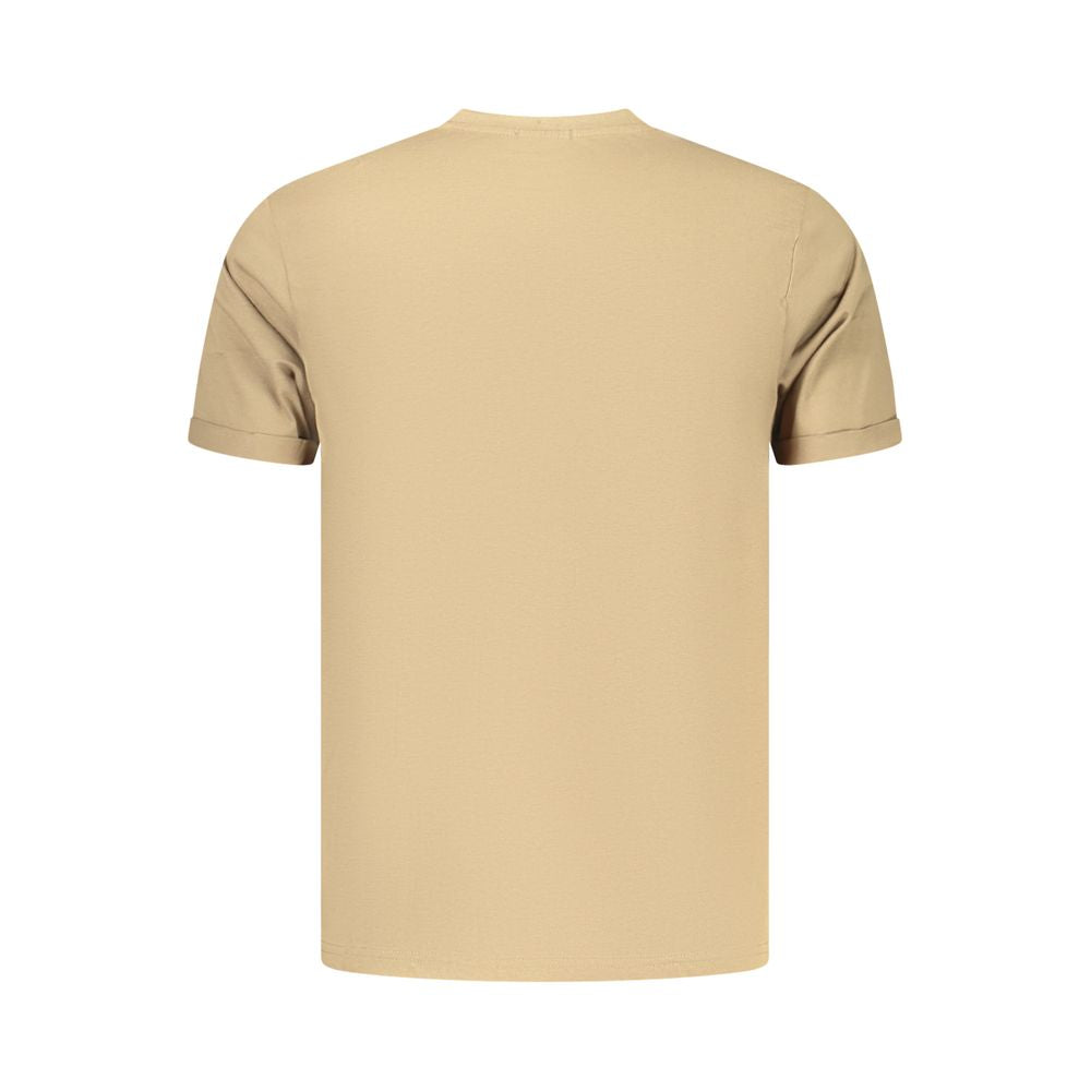 Coveri Moving Brown Cotton Men's T-Shirt - Stylish & Comfortable