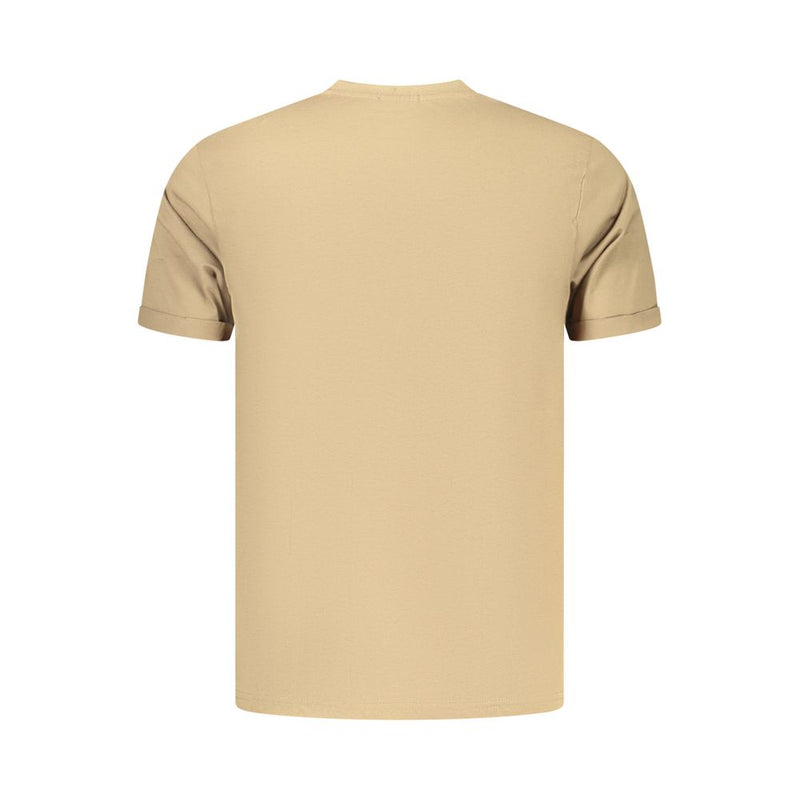 Coveri Moving Brown Cotton Men's T-Shirt - Stylish & Comfortable