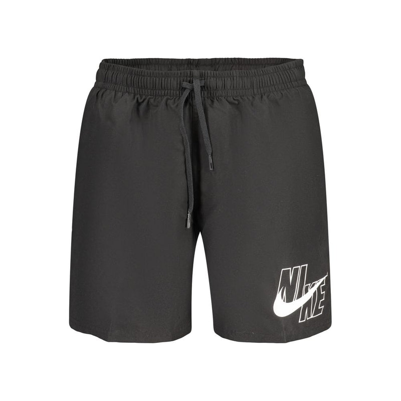 Nike Black Polyester Men's Swim Boxers - Performance Swimwear