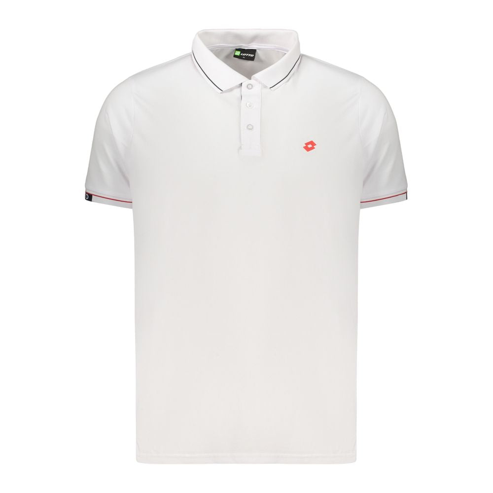 Lotto Polo Shirt Blanc en Polyester pour Homme